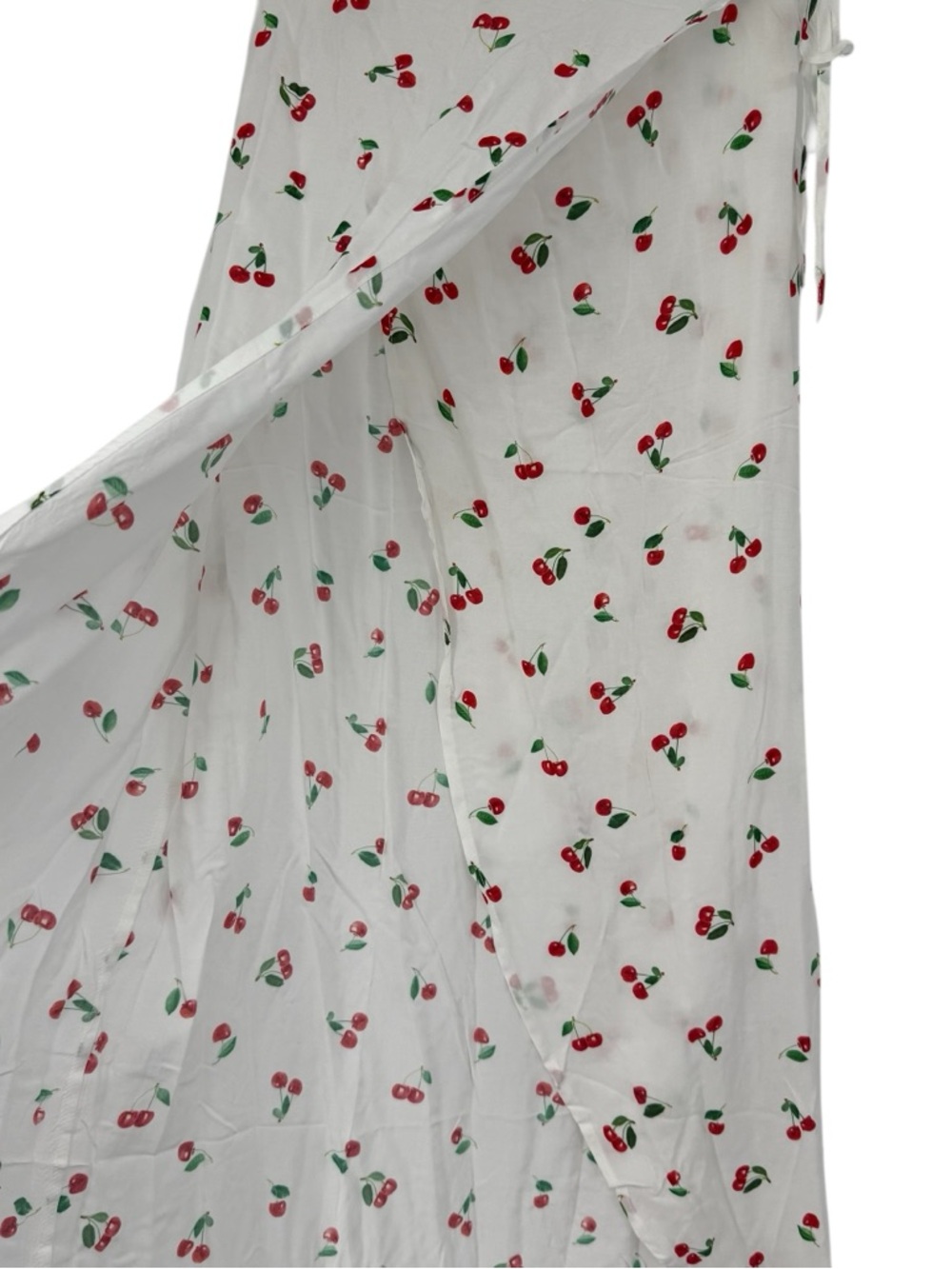 WeWoreWhat White Cherry-Print Wrap Skirt Cover Up NEW Size Small - Picture 10 of 14